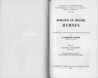 cover of the book Romanos le Mélode : Hymnes XXI-XXXI, tome III