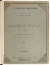 cover of the book Clément Marot