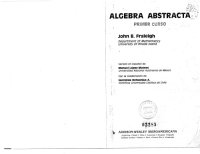 cover of the book Álgebra Abstracta: primer curso