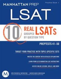 cover of the book 10 Real LSATs Grouped by Question Type