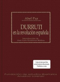 cover of the book Durruti en la revolucion española