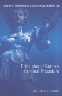 cover of the book Principles of German Criminal Procedure