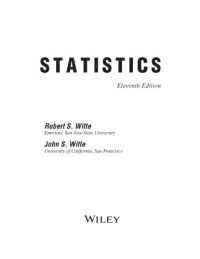 cover of the book Statistics