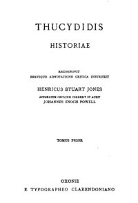 cover of the book Thucydidis Historiae, Vol. I Books I-IV