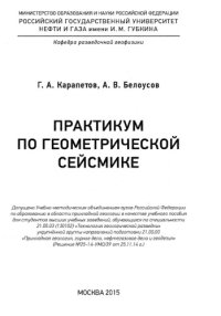 cover of the book Карапетов Г.А., Белоусов А.В. Практикум по геометрической сейсмике