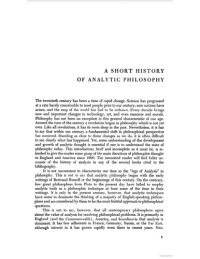 cover of the book A Short History of Analytic Philosophy