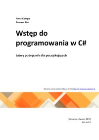 cover of the book Wstęp do programowania w C#