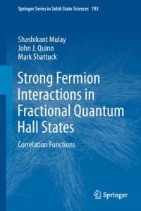 cover of the book Strong Fermion Interactions in Fractional Quantum Hall States: Correlation Functions