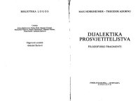 cover of the book Dijalektika prosvjetiteljstva: Filozofijski fragmenti