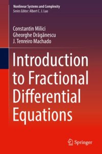 cover of the book Introduction to Fractional Differential Equations