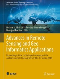 cover of the book Advances in Remote Sensing and Geo Informatics Applications: Proceedings of the 1st Springer Conference of the Arabian Journal of Geosciences (CAJG-1), Tunisia 2018