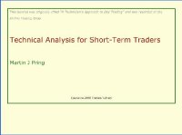 cover of the book Technical Analysis For Short-Term Traders