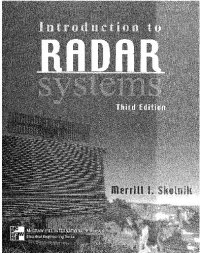 cover of the book Introduction to Radar Systems