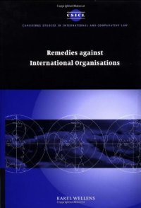 cover of the book Remedies against int organisations