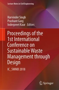 cover of the book Proceedings of the 1st International Conference on Sustainable Waste Management through Design: IC_SWMD 2018