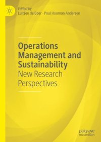 cover of the book Operations Management and Sustainability: New Research Perspectives