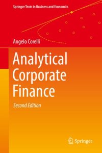 cover of the book Analytical Corporate Finance