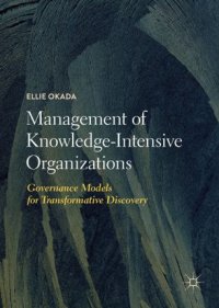 cover of the book Management of Knowledge-Intensive Organizations: Governance Models for Transformative Discovery