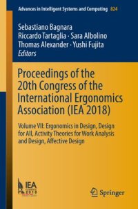 cover of the book Proceedings of the 20th Congress of the International Ergonomics Association (IEA 2018)