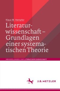 cover of the book Literaturwissenschaft – Grundlagen einer systematischen Theorie