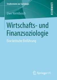 cover of the book Wirtschafts- und Finanzsoziologie: Eine kritische Einführung