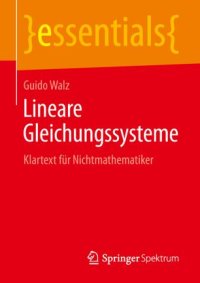 cover of the book Lineare Gleichungssysteme: Klartext für Nichtmathematiker