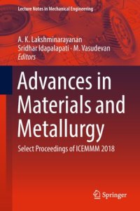 cover of the book Advances in Materials and Metallurgy: Select Proceedings of ICEMMM 2018