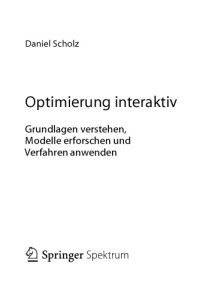 cover of the book Optimierung interaktiv