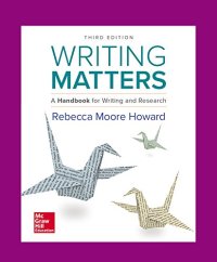 cover of the book Writing Matters: A Handbook for Writing and Research / 3e TABBED