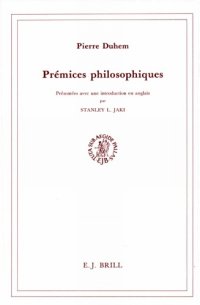 cover of the book Prémices philosophiques: Présentées avec une introduction en anglais