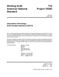 cover of the book SCSI Parallel Interface - 5 (SPI-5 r06)