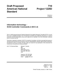 cover of the book SCSI Controller Commands - 2 (SCC-2 r04)