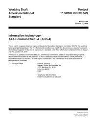 cover of the book ATA/ATAPI Command Set - 4 (ACS-4 r14)