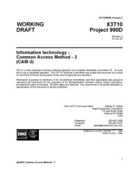 cover of the book SCSI Common Access Method - 3 (CAM-3 r02)