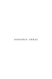 cover of the book Noologia Geral, A Ciência do Espírito