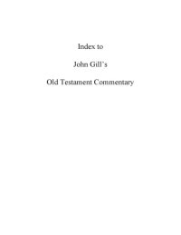 cover of the book John Gill’s Exposition of the Bible Commentary - Old Testament