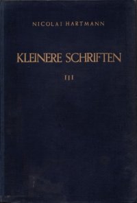 cover of the book Kleinere Schriften III - Von Neokantismus zur Ontologie