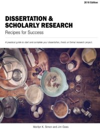 cover of the book Dissertation and Scholarly Research Recipes for Success