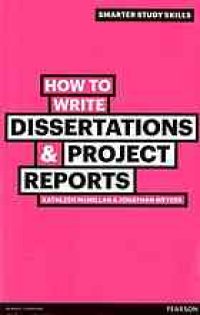 cover of the book How to write dissertations & project reports