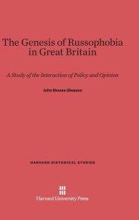 cover of the book The Genesis of Russophobia in Great Britain