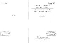 cover of the book Industry children and the nation: An analysis of national identity in school textbooks