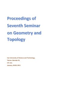 cover of the book Proceedings of 7th seminar on differential geometry and topology