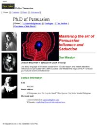 cover of the book Ph.D of Persuasion