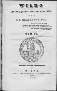 cover of the book Wilno od początków jego do roku 1750