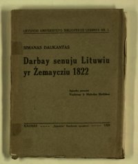 cover of the book Darbay senuju Lituwiu yr Żemaycziu 1822