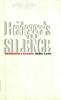 cover of the book Heidegger’s silence