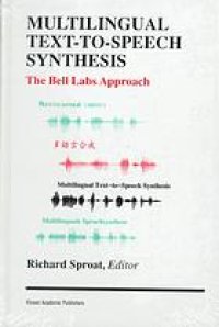 cover of the book Multilingual text-to-speech synthesis : the Bell Labs approach