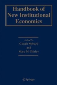 cover of the book Handbook of new institutional economics