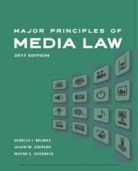 cover of the book Major Principles of Media Law