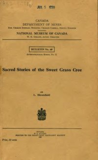 cover of the book Sacred Stories of the Sweet Grass Cree